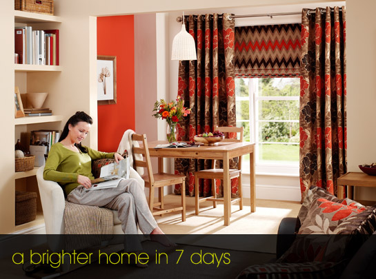 Quality curtains and blinds to your door within a week