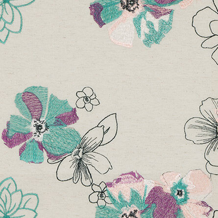 Rozan Teal Blossom